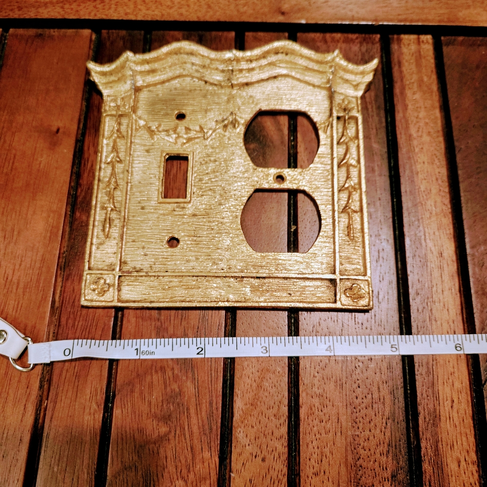 Gold Decorative Light Switch and Outlet Cover